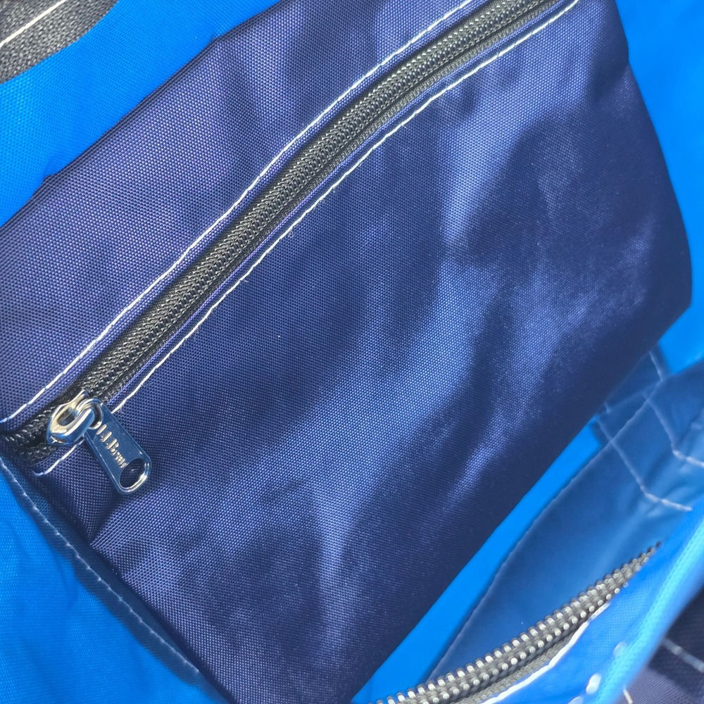 LL Bean Everyday Lightweight Tote Medium Nautical Blue Nylon Bag 283728 - Picture 10 of 14
